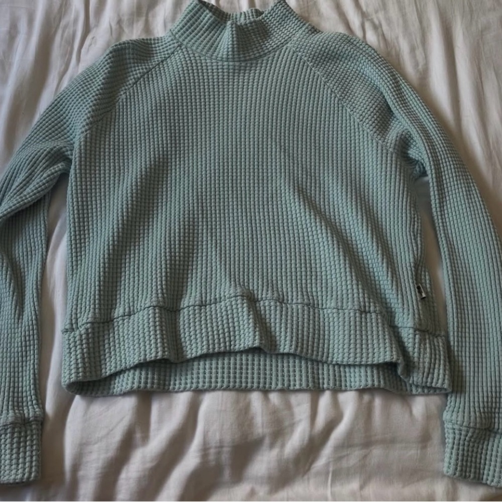 The North Face Green Cowl Neck Ribbed Sweater